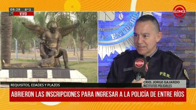 Abrieron las inscripciones para ingresar a la Polic&iacute;a de Entre R&iacute;os